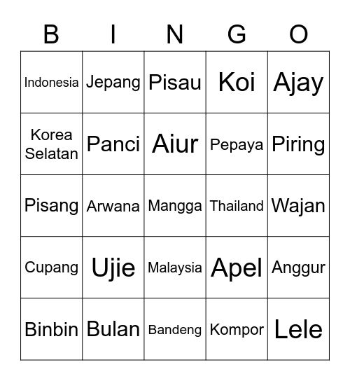 BingoQ Bingo Card