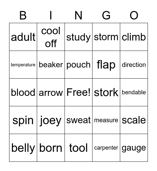 BR-120-L2-nonfiction-U1~U4 Bingo Card