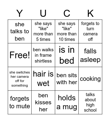 COURTNEY Bingo Card