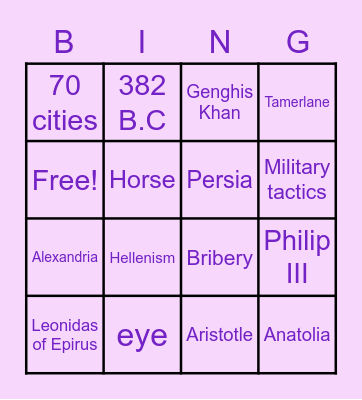 Ms. dC's 6G Eraser Group Bingo Card