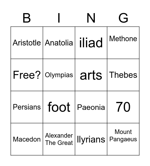 eboy gang Bingo Card