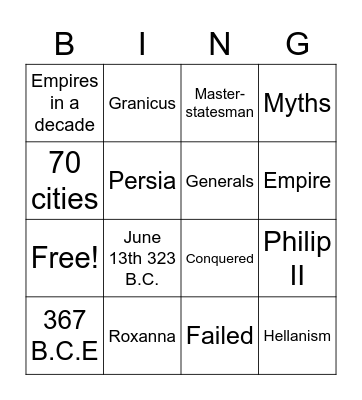 Ms. dC's 6B- teenie tiny Dinos Bingo Card