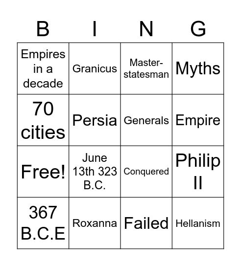 Ms. dC's 6B- teenie tiny Dinos Bingo Card