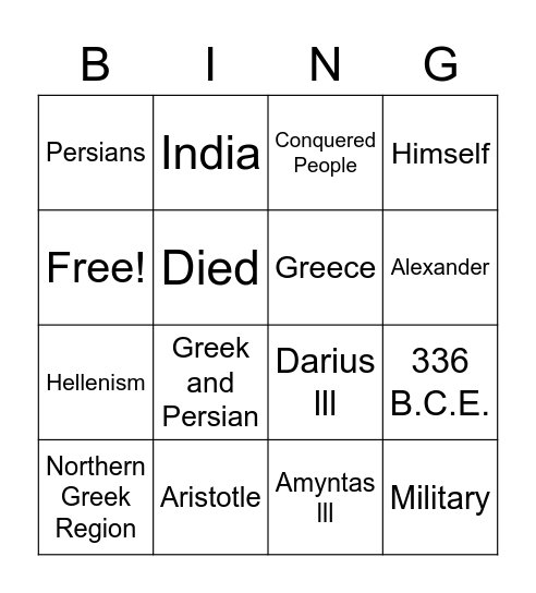 Ms. dC's 6B - Fruity Pebbles Bingo Card