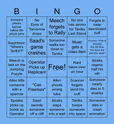BTR Deep Stone Crypt Bingo Card