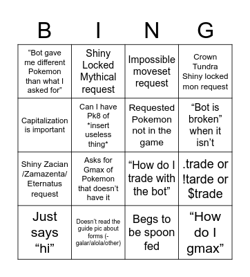 JohnnyCanal’s Discord Bingo Card