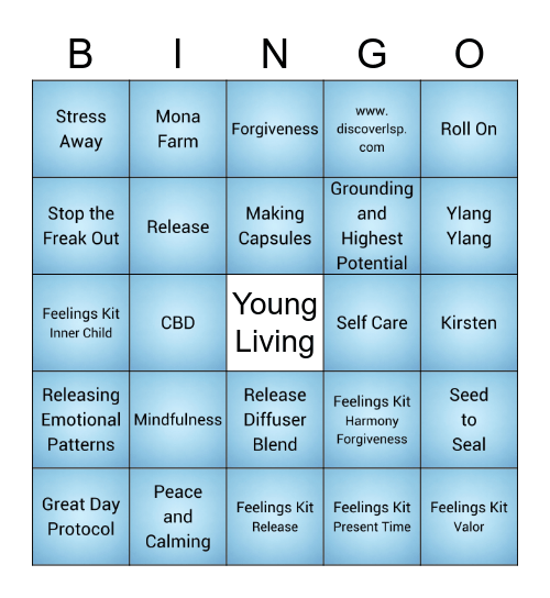 Emotions and Stress Bingo Card