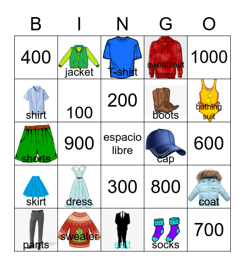 ¿Cuánto cuesta? Bingo Card