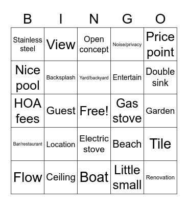 Caribbean Life Bingo Card