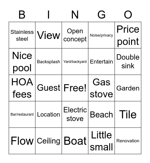 Caribbean Life Bingo Card