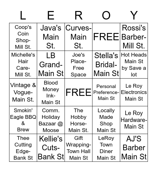 Bingo Card