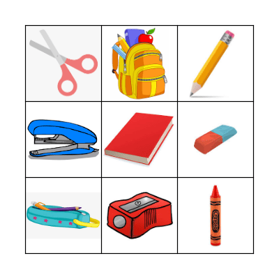 School BINGO Card