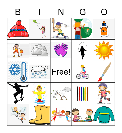 FUN IN THE SUN Bingo Card