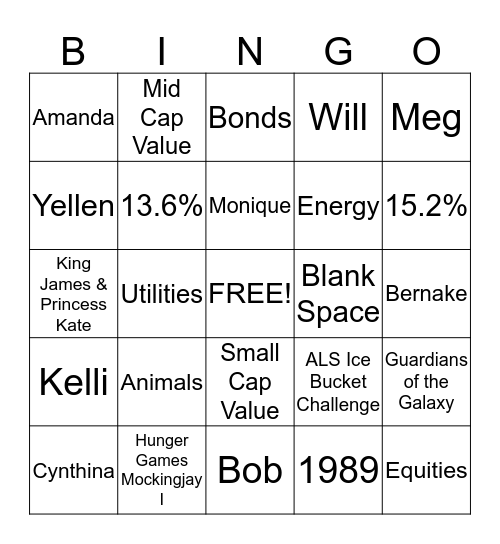 CSS Celebration Bingo Card