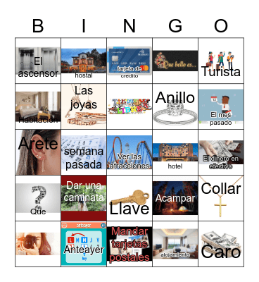 Spanish Bingo Card