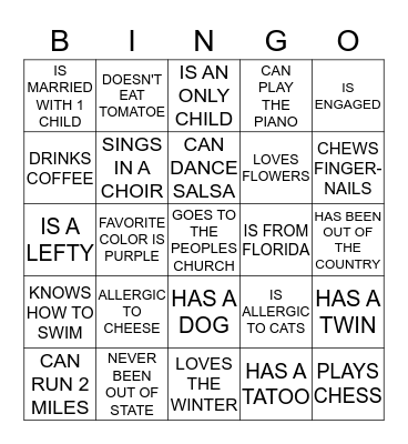 The Ladies Room  Bingo Card