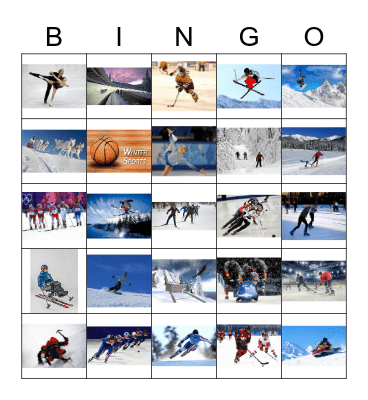 Winter Bingo Card