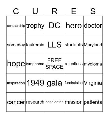 LLS BINGO  Bingo Card