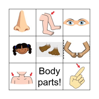 Body parts! Bingo Card
