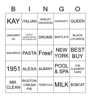 BOB'S 70TH BIRTHDAY! Bingo Card