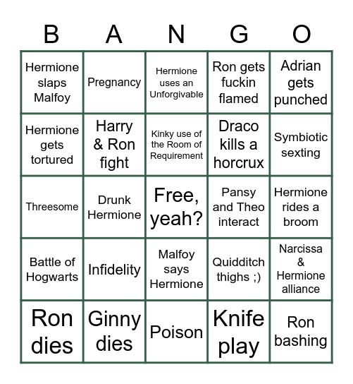 DLB BANGO #2 Bingo Card