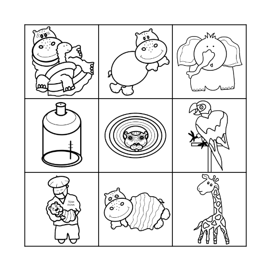 FIONA AND FRIENDS Bingo Card