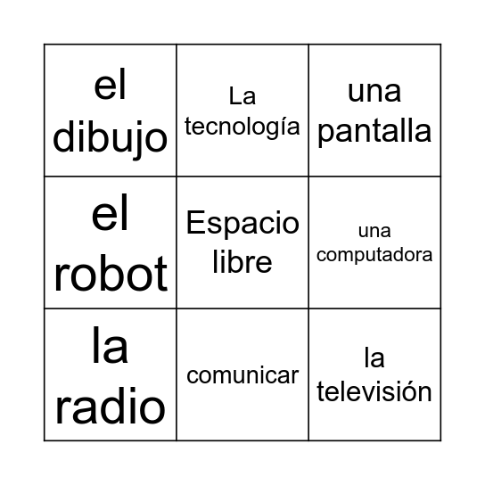 La tecnología Bingo Card