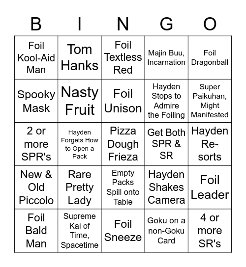 Vicious Rejuvenation bingo Card