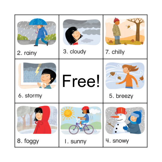 Unit 7 - Yesterday & Today (A) Bingo Card