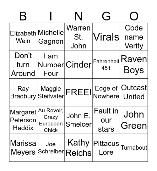 H.S.Bingo Card Bingo Card