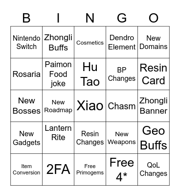 Bullshit Bingo 1.3 GI Bingo Card