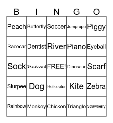 CTR Bingo Card