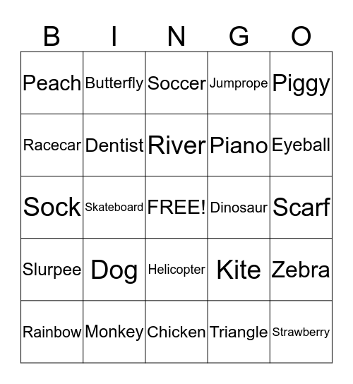 CTR Bingo Card