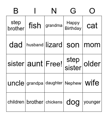 Como Eres Bingo Card