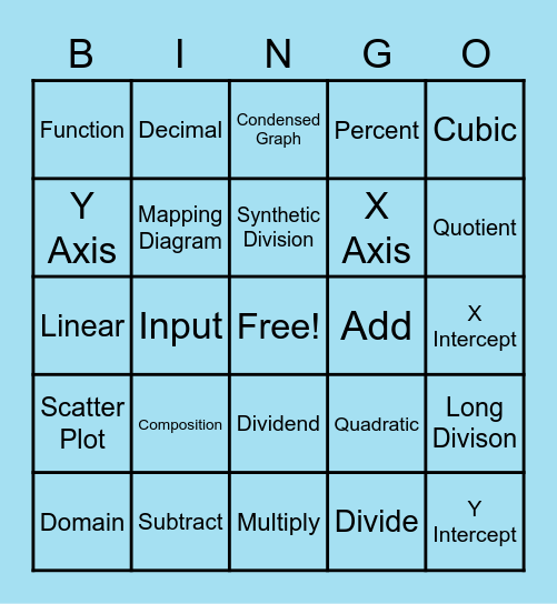 Ch 4 Bingo Card