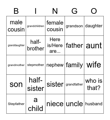 Ch.3.2 Vocabulary Bingo Card