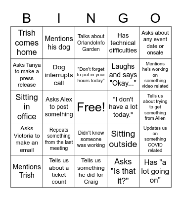 MX4 Bingo Card