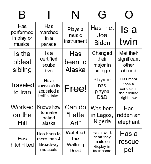 ARPM Bingo Card