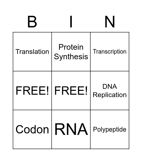 HW#8 Vocabulary 105-111 Bingo Card