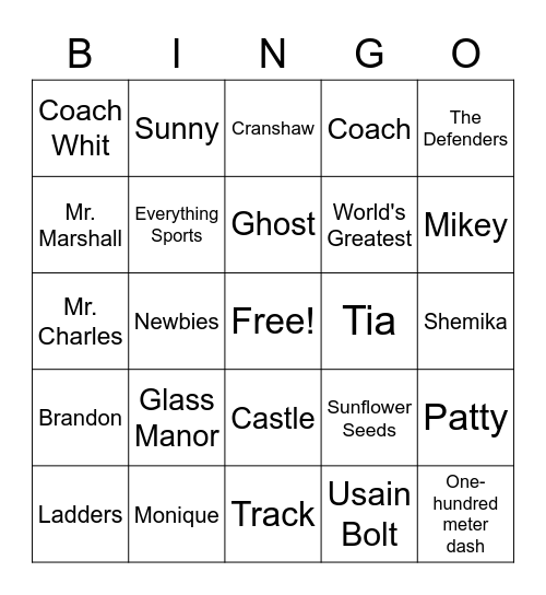 Ghost by James Reynolds Bingo Card