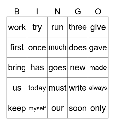Madison 150  Lists 16-20 Bingo Card