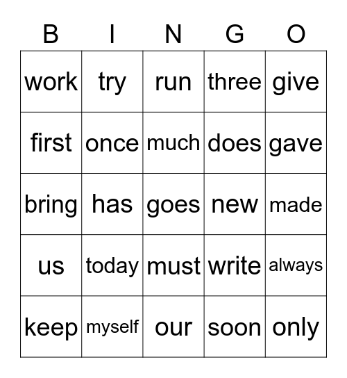 Madison 150  Lists 16-20 Bingo Card