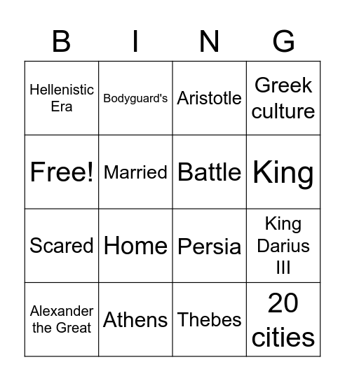 Ms. dC's 6B - Untitled Bingo Card