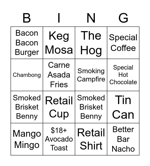 Louis V Bingo Card