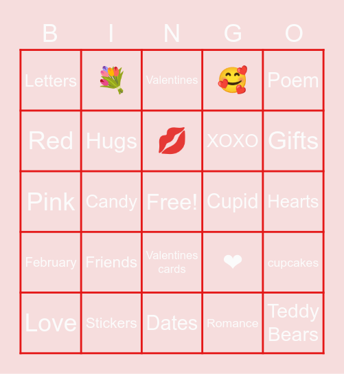 Valentine's Bingo :) Bingo Card