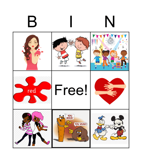 Valentines Day Party Bingo Card