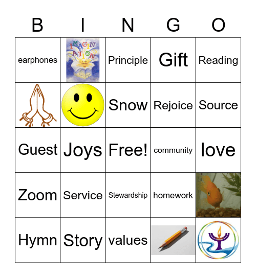 Worship Bingo Card