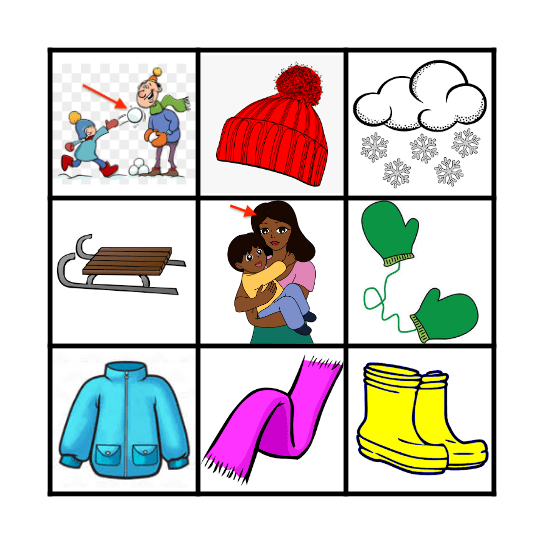 Dia de Nieve Bingo Card