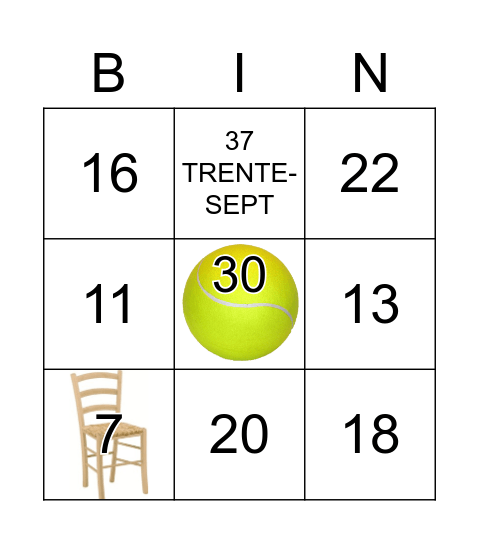 DVN - NOMBRES de 0-69 Bingo Card