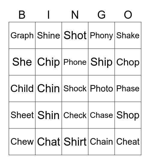 Bingo! Bingo Card